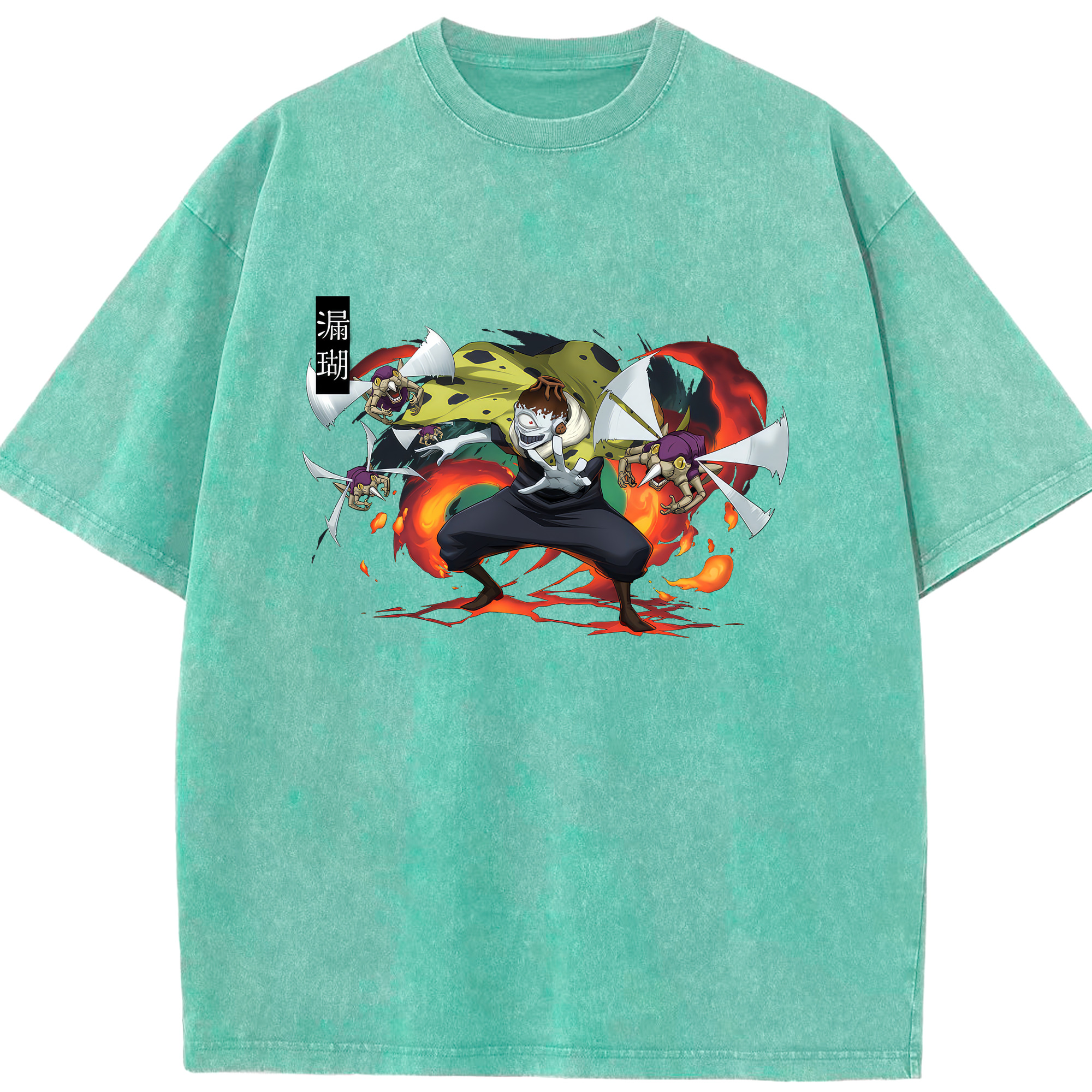 （画像用） 呪術廻戦 Jujutsu Kaisen 綿100% ヴィンテージ風 半袖Tシャツ（フロントプリント）